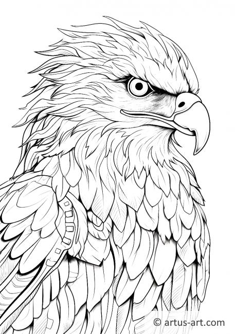 Awesome Eagle Coloring Page For Kids